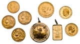 World: Gold Coin and Token Assortment
