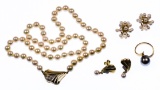 18k Gold and Pearl Jewelry Assortment