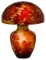 Galle 'Peony' Cameo Glass Table Lamp