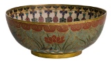 Chinese Gilt Bronze Cloisonne Bowl
