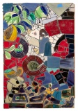 (Attributed to) Russ Vogt (American, b.1950) 'Below Ground #6' Ceramics Mosaic