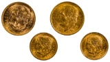 Mexico: 1945 & 1955 Gold Peso Assortment