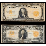 1922 $20 and $10 Gold Certificates
