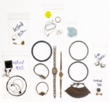 Gold and Sterling Jewelry Assortment