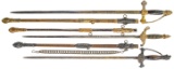 Knights of Tented Maccabees and Knights of Pythias Fraternal Lodge Sword Assortment