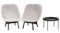 Hay Upholstered Chairs and Table