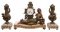 French Mantel Clock and Garniture Set