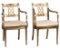 (Attributed to Maitland and Smith) Silver Gilt Open Armchairs