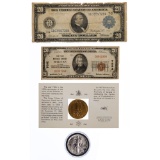 1914 and 1929 $20 Notes