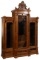 Eastlake Burlwood Veneer Display Cabinet