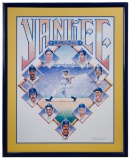 New York Yankees Ron Lewis 'Yankee Legends' Team Signed Print