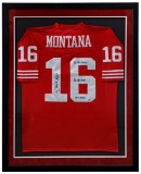 San Francisco 49ers Joe Montana Signed and Inscribed Jersey