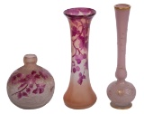 Daum and Legras Glass Vase Assortment