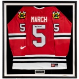 Chicago Blackhawks Mush March Signed Jersey