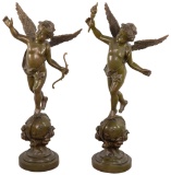 Brass Cherub Statues