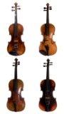 Violin, Bow and Case Assortment