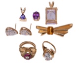 14k Yellow Gold and Gemstone Jewelry Assortment