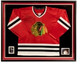 Chicago Blackhawks Bobby Hull Signed Jersey and Card