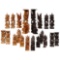Carved Wood Chess Piece Set Assortment