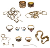 Platinum, 14k Gold, Sterling Silver and Gold Filled Jewelry Assortment