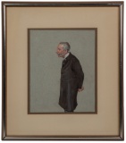 Style of (Sir) Leslie Matthew Ward (British, 1851-1922) Gouache on Paper