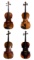 Violin, Bow and Case Assortment