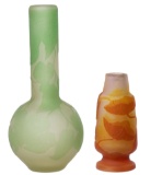 Galle Cameo Glass Vases