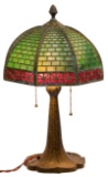 Bradley & Hubbard Murano Slag Glass Lamp
