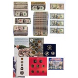 US Currency and Coin Assortment