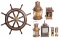 Ship Lantern and Wheel Assortment