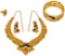 22k Yellow Gold Jewelry Suite