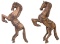 Carved Wood Horses