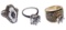 14k Gold and Crystal Ring Assortment