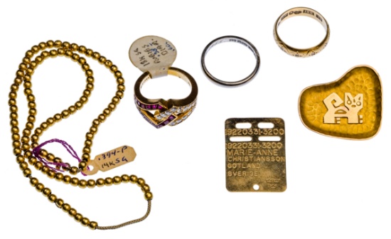 18k Gold Jewelry Assortment
