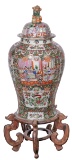 Chinese Famille Rose Porcelain Floor Jar