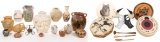 Decorative Pottery and Ceremonial Object Assortment
