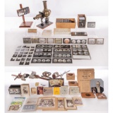 Magic Lantern and Stereoscopic Slide and Viewer Assortment