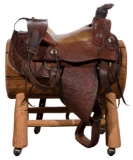 Ed Chapman Brown Leather Show Horse Saddle