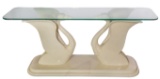 Swan and Glass Console Table