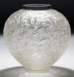 R. Lalique Crystal 'Gui' Vase