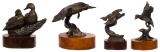 Ronald Sweeten (American, 20th century) Bronze Bird Sculptures