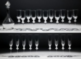 Lalique Crystal 'Roxane' Stemware and Decanter Collection