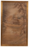 Japanese Hand Woven Silk Tapestry Panel