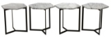 West Elm Marble Top End Tables