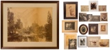 Carleton Watkins (American, 1829-1916) 'The Three Brothers, Yosemite' Albumen Print