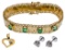 18k and 14K Gold and Gemstone Jewelry Assortment