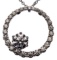 18k White Gold and Diamond Pendant on Necklace