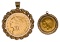 Gold Coin Pendants