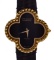 Van Cleef & Arpels 18k Yellow Gold 'Alhambra' Wristwatch