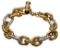 18k Bi-Color Gold Loop Bracelet
